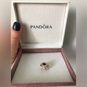 Authentic Pandora glass pink Murano charm.